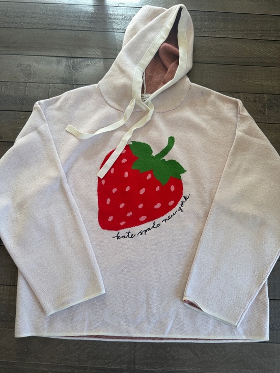 kate spade Tops - Kate Spade x Target Hooded Strawberry Hooded Sweatshirt Size Large